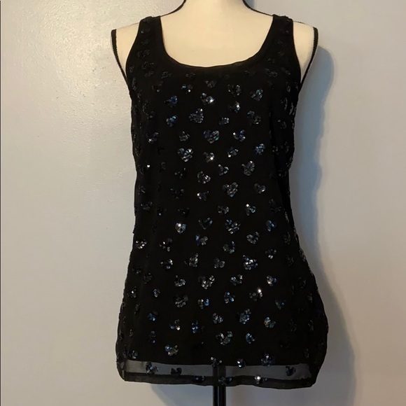 Express Tops - Express Sequin Hearts Top